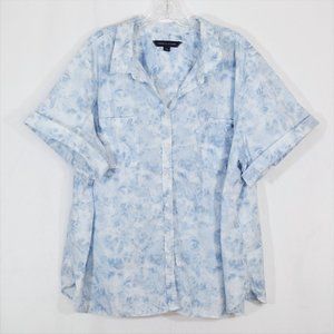 Tommy Hilfiger Cotton Tie-Dye Button-Up Camp Shirt